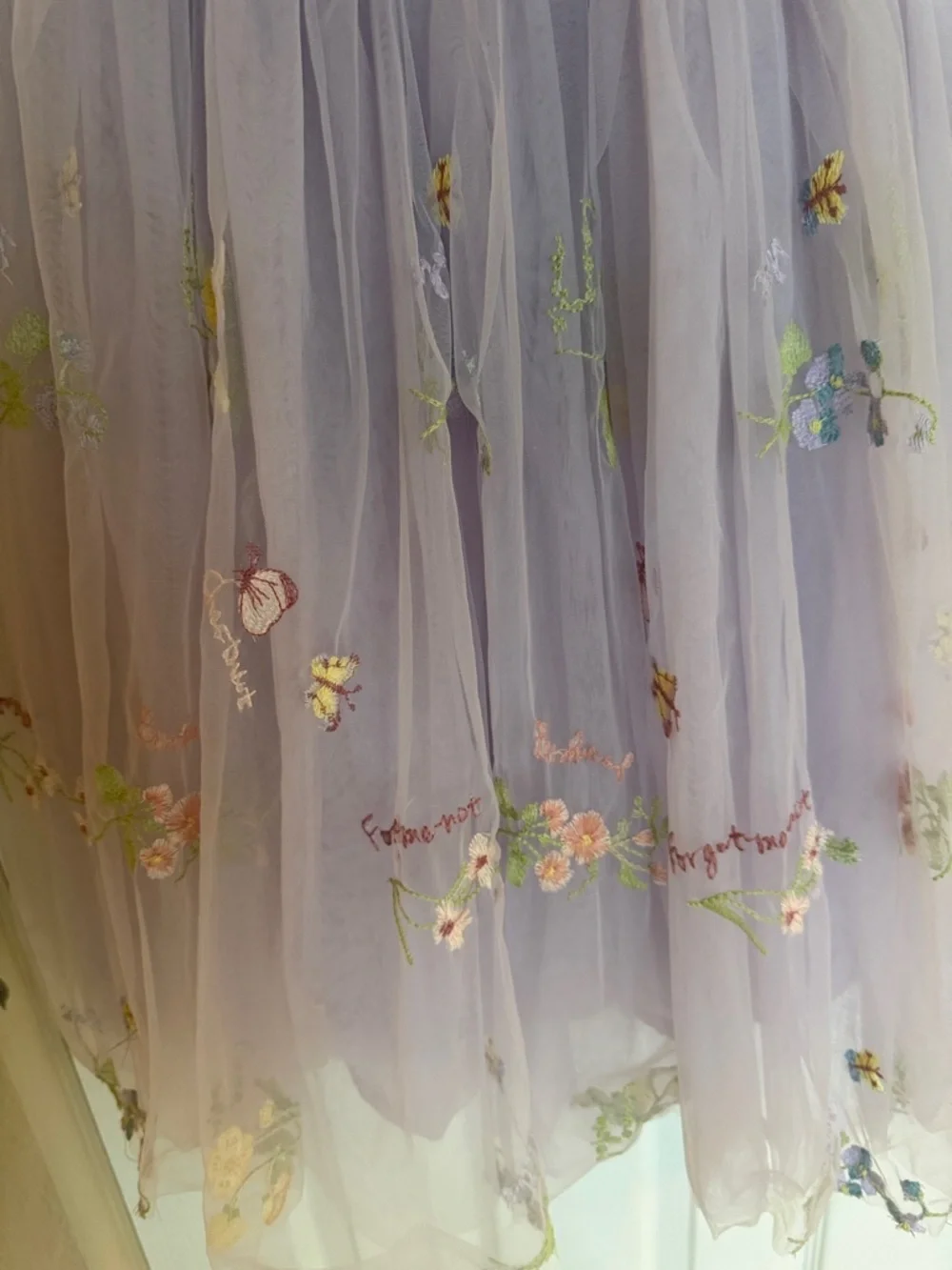 Floral purple tutu spring summer tulle dress